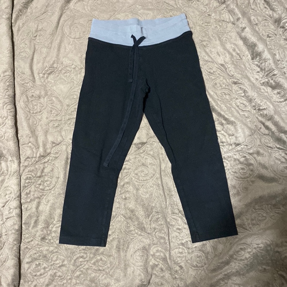 Pink Cropped Yoga Pants